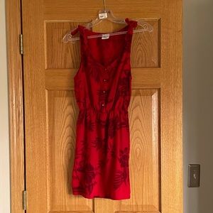 Boutique red mini dress size small